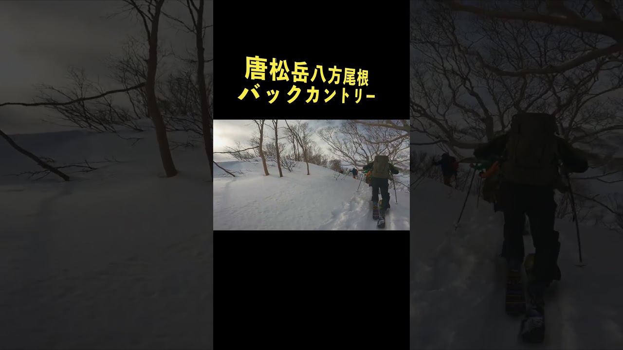 唐松岳八方尾根南面「大岩シュート」バックカントリースキー #冬山 #雪山#バックカントリー#山スキー #スキー#唐松#八方#登山#山