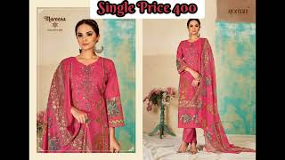 Romani Mareena Vol 15 Premium Soft Cotton Heavy Embroidery Work Salwar Kameez Single Price 400 screenshot 1