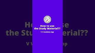 how to use the study material -vv academy app screenshot 2