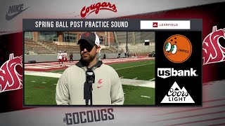 WSU Football: I've known Coach Kirkwood for years | HC Jimmy Rogers after Spring Practice | 4/5/25