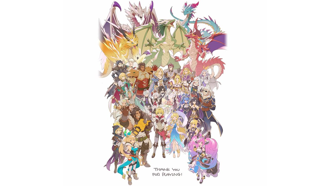 [English] Dragalia Lost End Credits Sequence | 「終わらない世界で」 (Owaranai Sekai de) / DAOKO