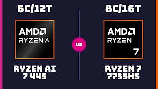 AMD Ryzen AI 7 445 vs AMD Ryzen 7 7735HS – CPU Comparison