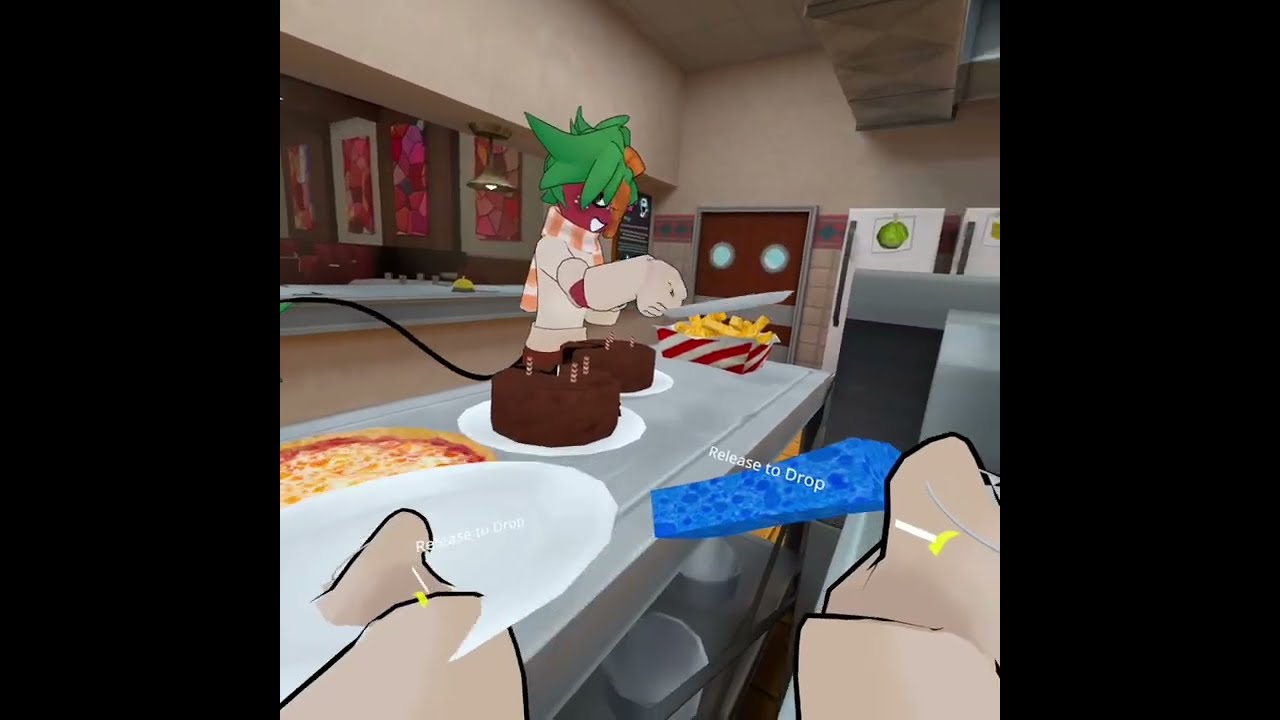 Cosmo and sprout cooking together