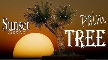 Palm Tree with Bulbs | Ready scenes | Blender