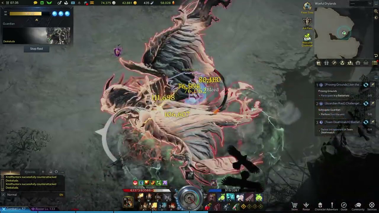 Lost Ark: Deskaluda solo//200 ping Artillerist, 1432 gs, 0 death [first clear]