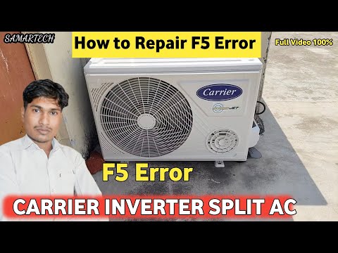 How to fix F5 error in Carrier split inverter AC // Carrier AC Error // Carrier AC Repair @Samartech