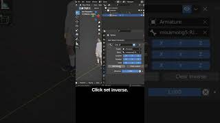 How to make a character throw an object in Blender with Child Of Constraint #shorts #blender