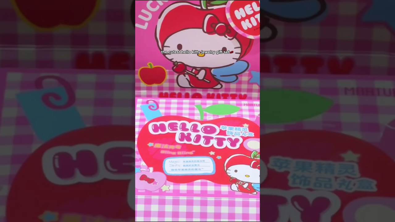the cutest hello kitty appler jewelry gift set🤩