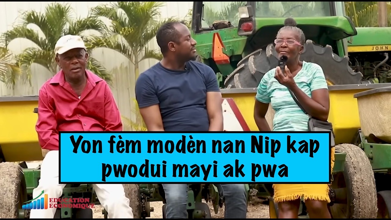 Yon fèm modèn nan Nip kap pwodui mayi ak pwa