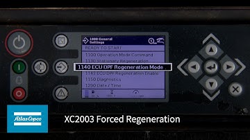 Atlas Copco XC2003 Forced Regeneration | Atlas Copco Power Technique