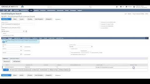 [License Portlet] Step 3: Create a Saved Search to Capture the Number of Provisioned Licenses