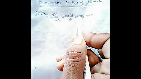 D operator method for solving differential equation