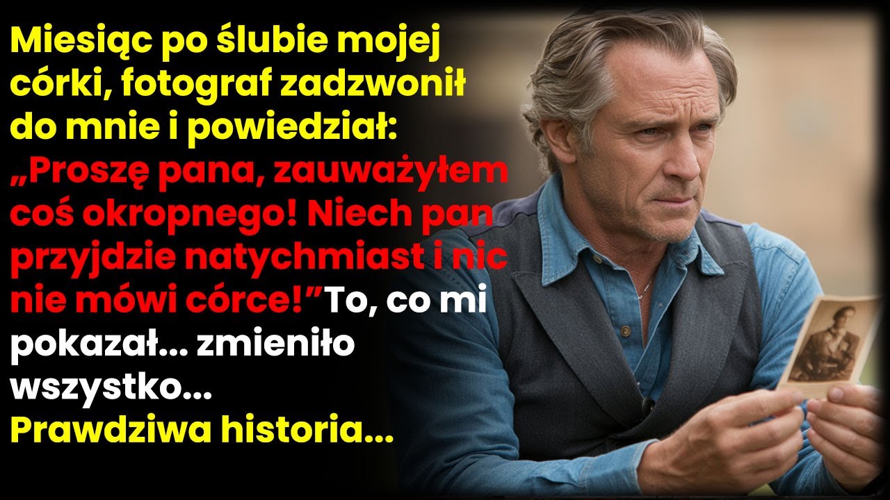 Fotograf zadzwonił, mówiąc, że na zdjęciach ślubnych zauważył coś bardzo niepokojącego.