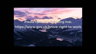Prove Your Right To Work by sending Share code to employer