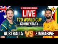 🔴Live - Australia vs Zimbabwe T20 World Cup 2026 | Live Score & Commentary | AUS vs ZIM T20WC