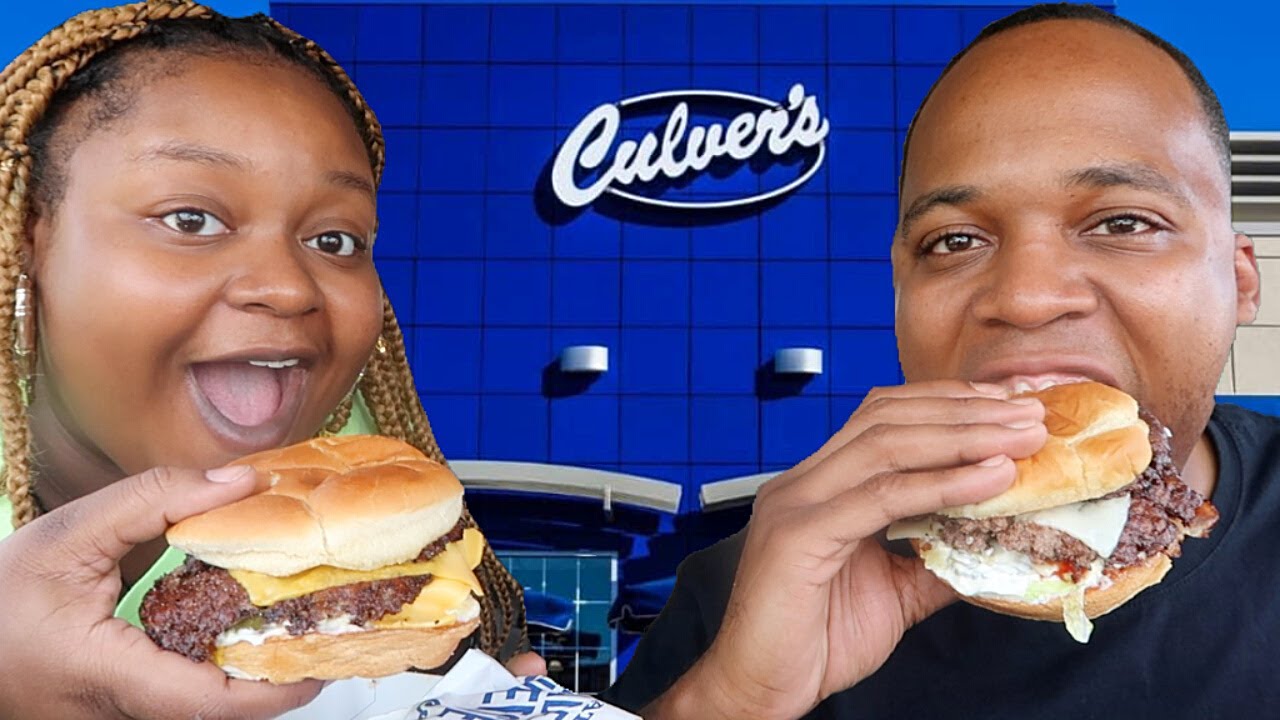 FIRST TIME TRYING CULVER'S!!! DOUBLE BACON CHEESEBURGERS + CHEESE FRIES MUKBANG FOOD REVIEW
