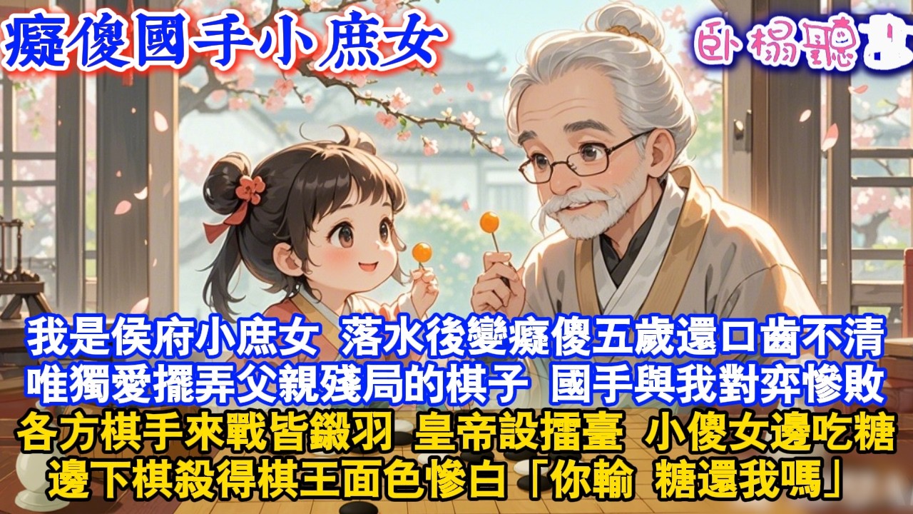 【古代萌娃】我是侯府庶女落水後變癡傻五歲還口齒不清唯獨愛擺弄父親殘局的棋子國手與我對弈慘敗各方棋手來戰皆鎩羽設擂臺小傻女邊吃糖邊下棋殺得棋王面色慘白「你輸糖還我嗎」#故事頻道 #爽文 #萌娃 #情感