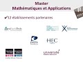 Prsentation master mathmatiques  applications