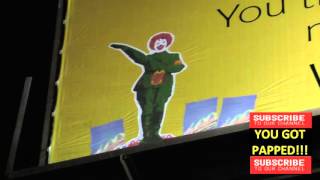 Banksy art protesting McDonald on Beverly Blvd and Fairfax in Hollywood