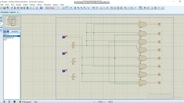 simulasi rangkaian decoder 3 to 8