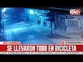 Llegaron en bicicleta, entraron al local y se llevaron todo lo que pudieron