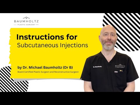 Instructions for Subcutaneous Injections