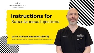 Instructions For Subcutaneous Injections