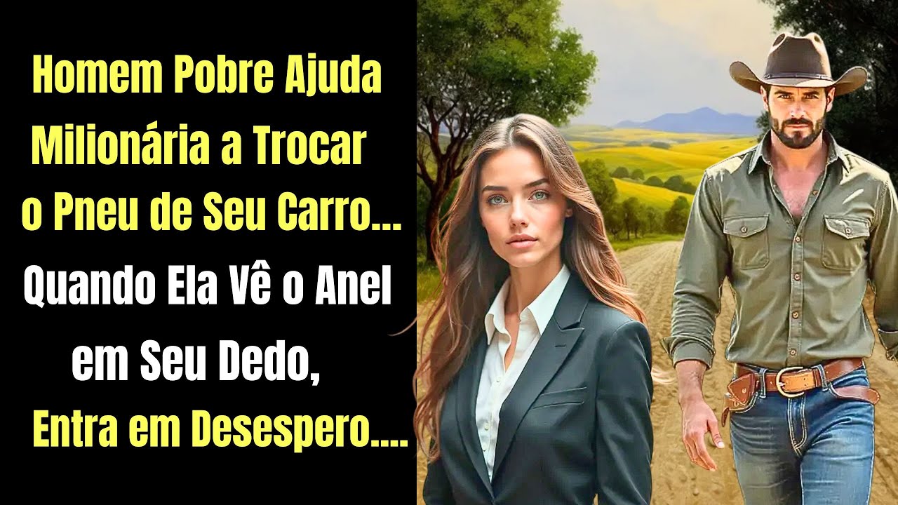 Homem Pobre Ajuda Milionária a Trocar o Pneu de Seu Carro… Quando Ela Vê o Anel em Seu Dedo...