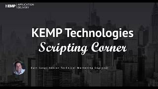 Celebrity Ansible automation of Kemp LoadMaster and RESTful API Profile
