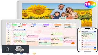 Westsee 15.6" Digital Calendar Frame Interactive Touchscreen Eletronic Calendars Smart