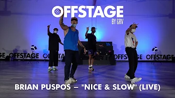 Brian Puspos choreography to “Nice & Slow” (Live) by Usher at Offstage Dance Studio