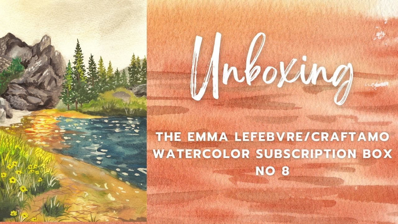 Watercolor Wednesday Unboxing Emma Lefebvre/Craftamo Watercolor Box no
