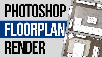 Photoshop Plan Rendering - AutoCAD Interior Design TUTORIAL