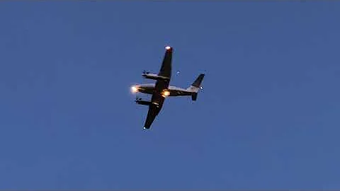 US Army Hawker Beechcraft C-12V-1 Huron Landing at Charleston International Airport-10/14/21