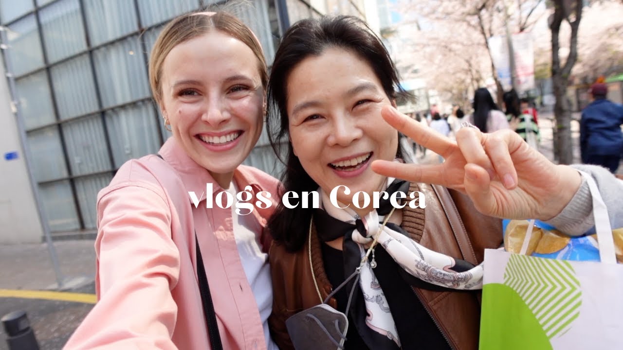DÍA CON MI SUEGRA EN COREA 🌸 flores de cerezo, probando comida mexicana!