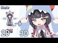 【Blender】キャラクターモデリングタイムラプス　～恐竜パーカー～