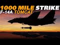 Heart-Pounding 1000 Mile Airstrike in the DCS World F-14A Tomcat!