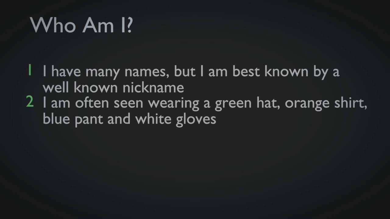 education film Who Am I - Cartoon Characters - 1 - Educational Videos