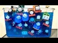 きかんしゃトーマスプラレールたちが水に落ちる！電車 新幹線 おもちゃ Thomas&friend Milky Kids Toy