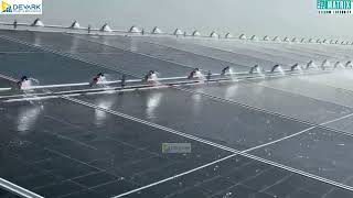 DEVARK INDUSTRY : WORKS ON BIG PROJECT OF SOLAR PANEL CLEANING SYSTEM ON MATRIX COMSEC - VADODARA.