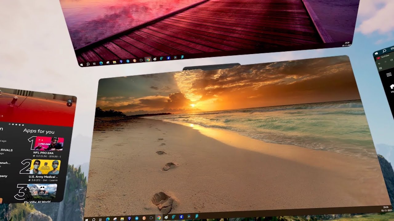 PC Work Setup Quest 3 Virtual Environment