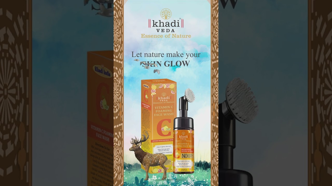 Vitamin C Foaming Face Wash |  Khadiveda