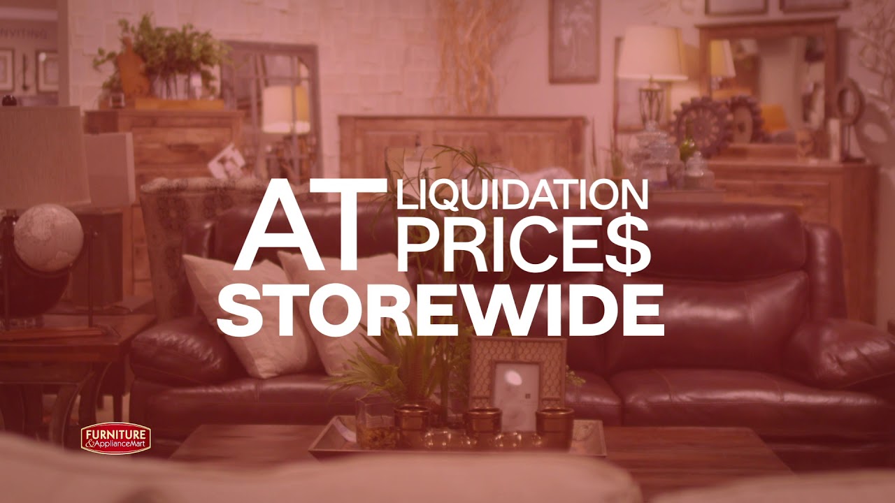 Furniture & ApplianceMart Warehouse Liquidation Furniture Sale YouTube