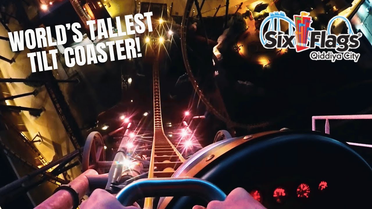 Iron Rattler (World's TALLEST Tilt Coaster) On Ride POV! - Six Flags Qiddiya City