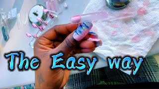 The easiest way to apply acrylic | The backwards application