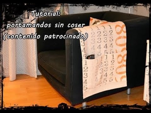 Cómo hacer un organizador de mandos para el sofá, DIY TUTORIAL DE COSTURA