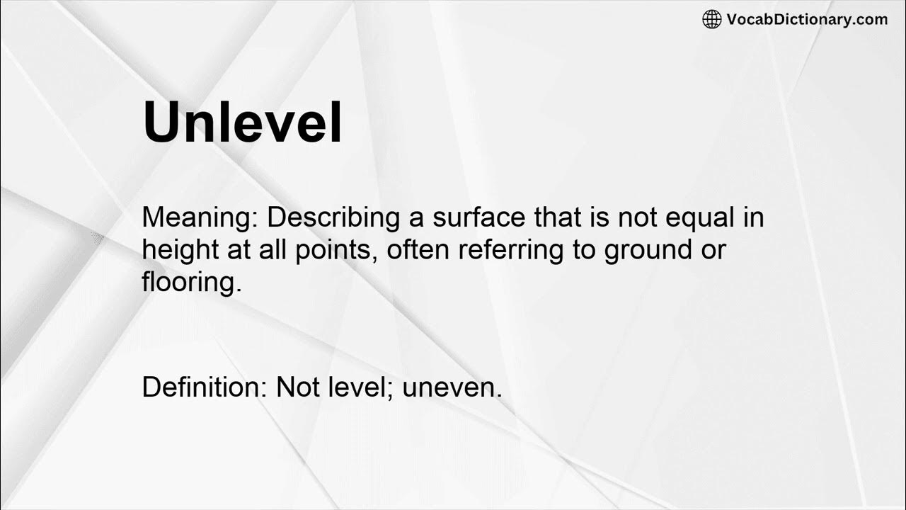 unlevel-meaning-youtube