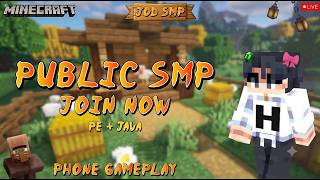 Minecraft SMP LIVE Day 1 | Public Server 24/7 for Java & Bedrock (Join Now!)|