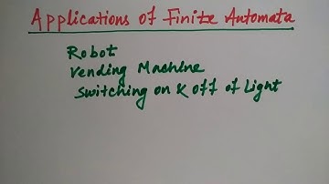 finite automata in hindi | Applicatons | Niharika Panda
