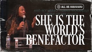 She is the Worlds Benefactor | Jermell Witherspoon
Pastor Jermell facilitating a conversation around the importance of honoring and affirming the women in our community as we commit to being ALL IN. She is the Worlds Benefactor | Jermell Witherspoon